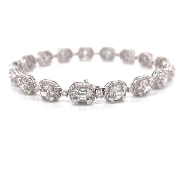 18k Multi Halo Diamond Bracelet Image 3 David Douglas Diamonds & Jewelry Marietta, GA