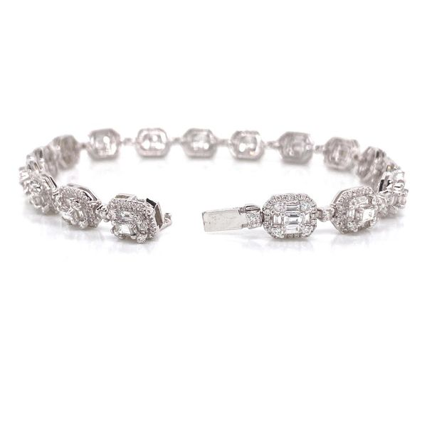 18k Multi Halo Diamond Bracelet Image 4 David Douglas Diamonds & Jewelry Marietta, GA