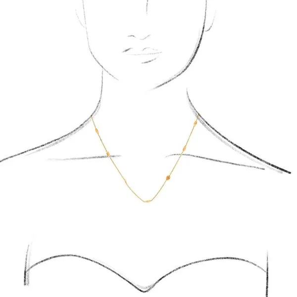 14k Station Necklace Image 3 David Douglas Diamonds & Jewelry Marietta, GA