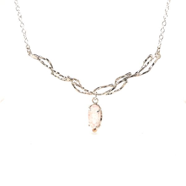 Silver Twisted Gemstone Necklace David Douglas Diamonds & Jewelry Marietta, GA