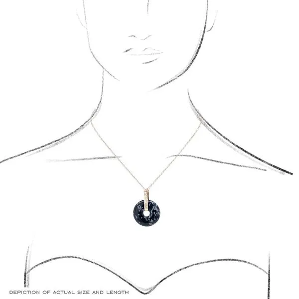 Silver Donut Necklace Image 4 David Douglas Diamonds & Jewelry Marietta, GA