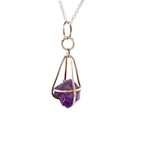 Amethyst Swinging Cage Necklace David Douglas Diamonds & Jewelry Marietta, GA