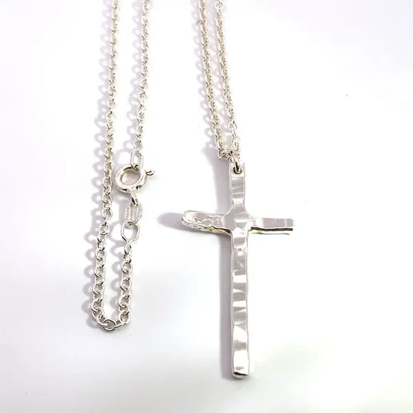 Hammered Cross Necklace David Douglas Diamonds & Jewelry Marietta, GA