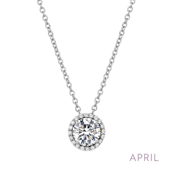 Silver Birthstone Necklace | April David Douglas Diamonds & Jewelry Marietta, GA