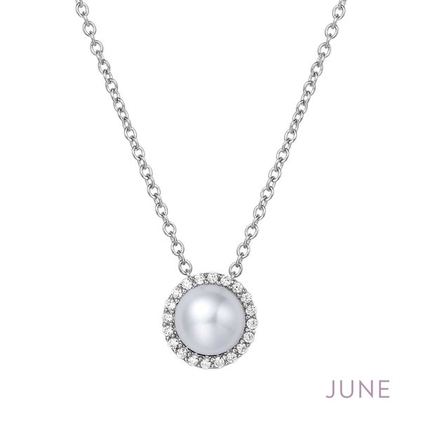Silver Birthstone Necklace | June David Douglas Diamonds & Jewelry Marietta, GA