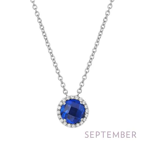 Silver Birthstone Necklace | September David Douglas Diamonds & Jewelry Marietta, GA