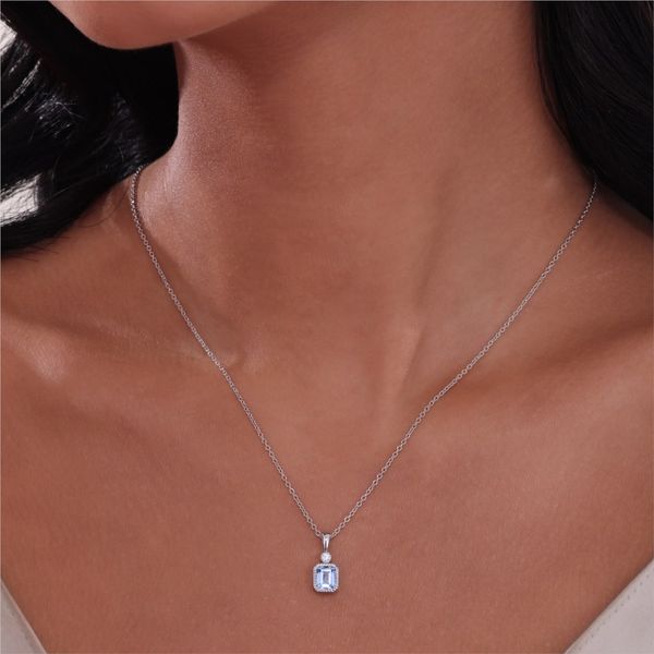 Birthstone Necklace | March Image 2 David Douglas Diamonds & Jewelry Marietta, GA