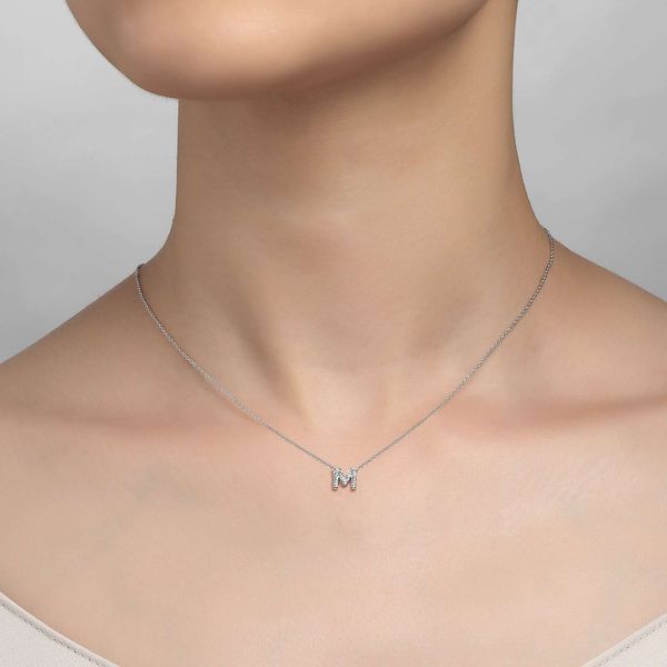Letter M Necklace Image 2 David Douglas Diamonds & Jewelry Marietta, GA