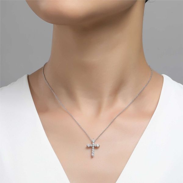Classic Cross Necklace | 2/3 ct. tw. Image 2 David Douglas Diamonds & Jewelry Marietta, GA