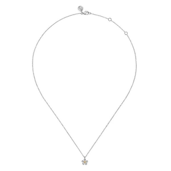 Gaby Flower Pendant Necklace Image 2 David Douglas Diamonds & Jewelry Marietta, GA