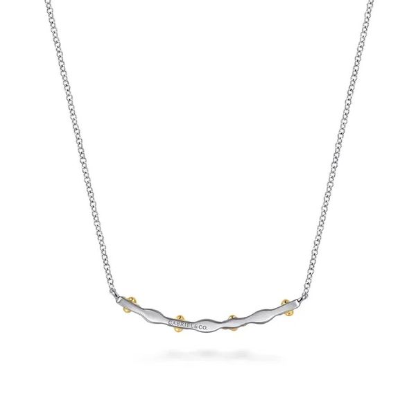 Gaby Curved Bar Necklace Image 4 David Douglas Diamonds & Jewelry Marietta, GA