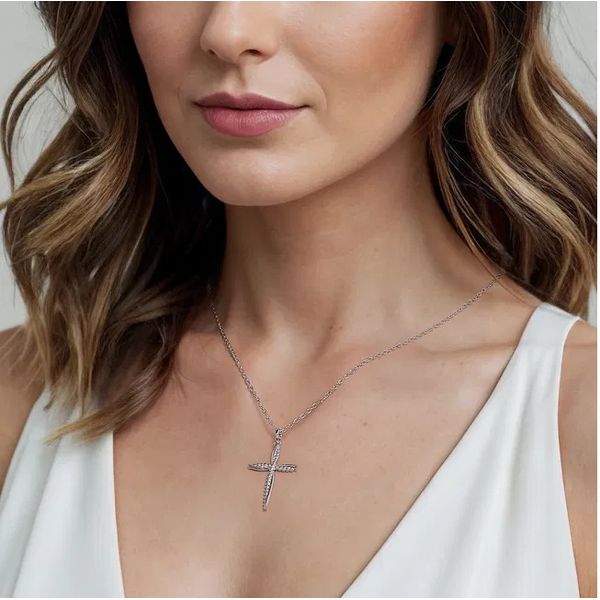Bujukan Cross Pendant Necklace Image 4 David Douglas Diamonds & Jewelry Marietta, GA