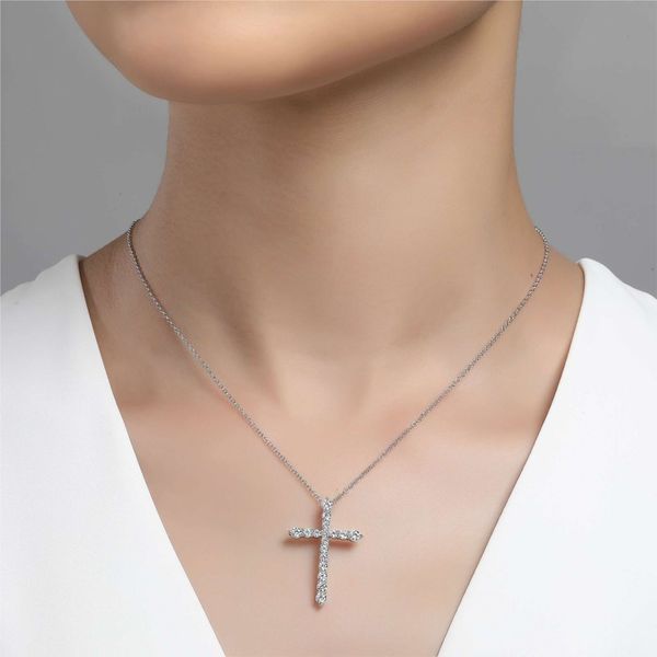 Classic Cross Necklace | 1.06 ct. tw. Image 2 David Douglas Diamonds & Jewelry Marietta, GA