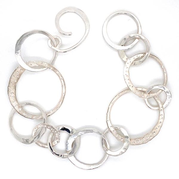 Silver Circle Link Bracelet David Douglas Diamonds & Jewelry Marietta, GA