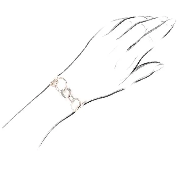 Silver Circle Link Bracelet