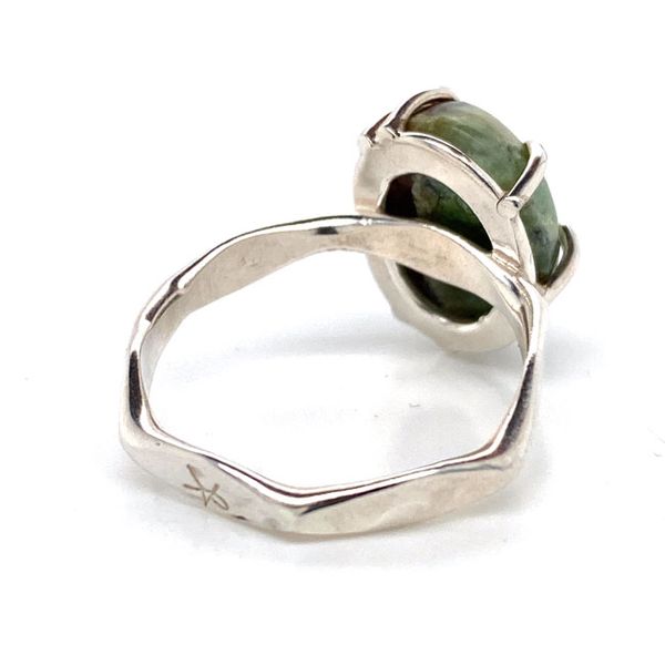 Sterling Silver Hammer Finish Gemstone Ring Image 4 David Douglas Diamonds & Jewelry Marietta, GA