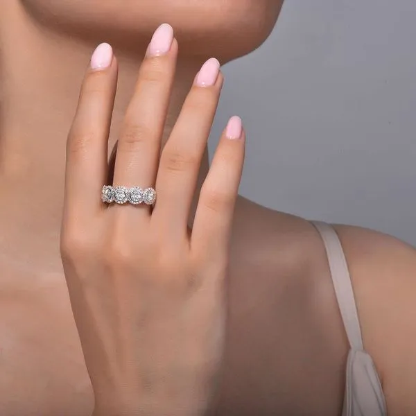Halo Half Eternity Band