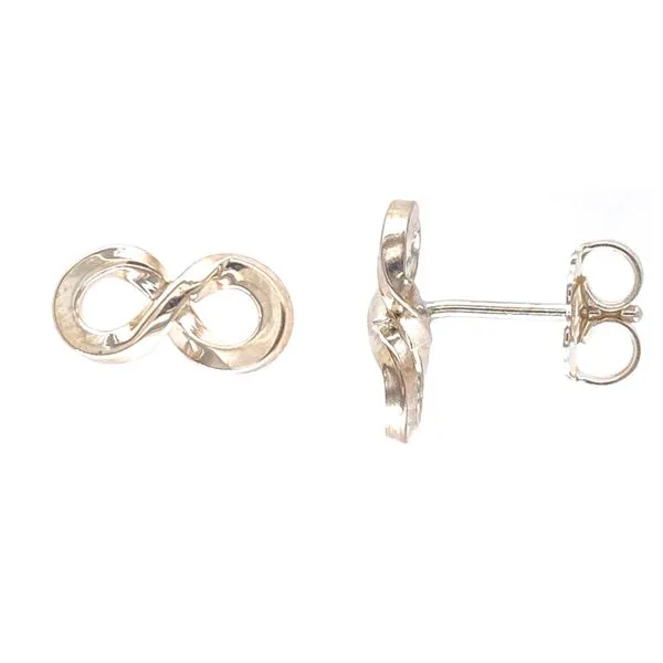Silver Infinity Earrings thumb image 1