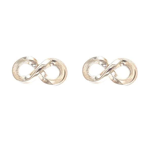 Silver Infinity Earrings thumb image 2