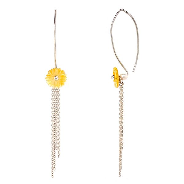 Silver Daisy Earrings David Douglas Diamonds & Jewelry Marietta, GA