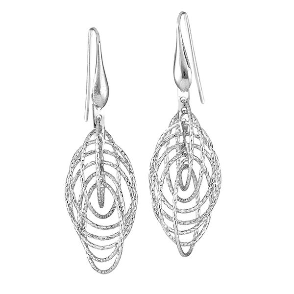 Silver Multi Circle Drop Earrings David Douglas Diamonds & Jewelry Marietta, GA