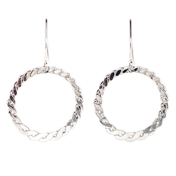 Silver Rope Circle Earrings David Douglas Diamonds & Jewelry Marietta, GA