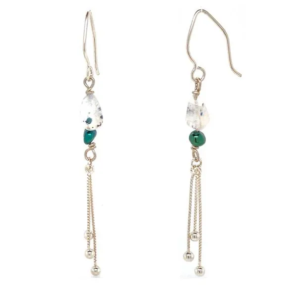 Silver Gemstone Dangle Earrings David Douglas Diamonds & Jewelry Marietta, GA