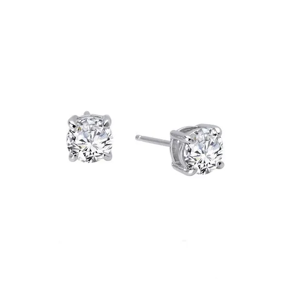 Silver 2 CTW Stud Earrings