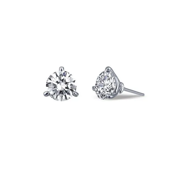 Silver 2 CTW Stud Earrings