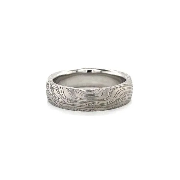 Damascus Steel Wedding Band