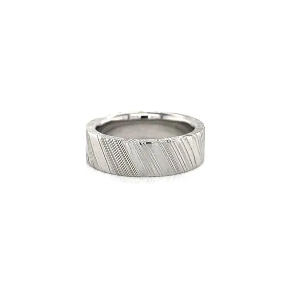 Damascus Steel Wedding Band