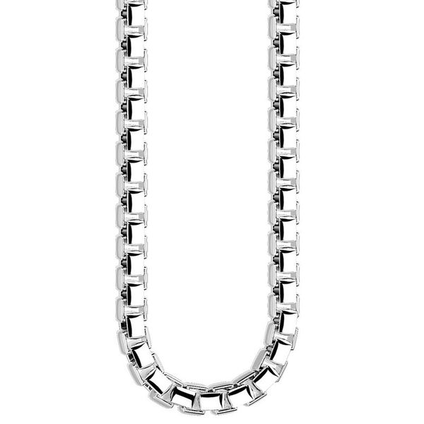 Silver Chunky Box Chain Image 2 David Douglas Diamonds & Jewelry Marietta, GA