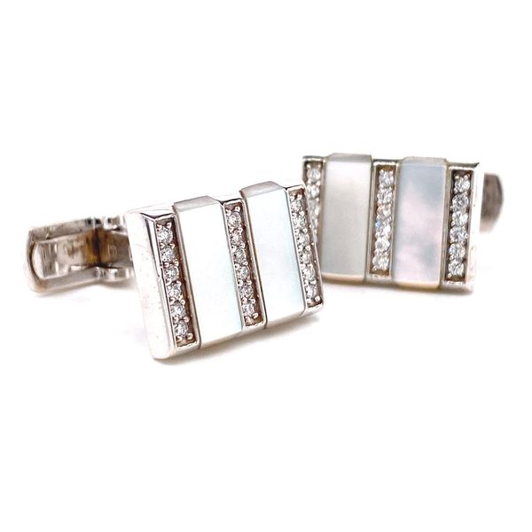 18k Accented Cufflinks Image 3 David Douglas Diamonds & Jewelry Marietta, GA