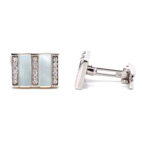 18k Accented Cufflinks David Douglas Diamonds & Jewelry Marietta, GA