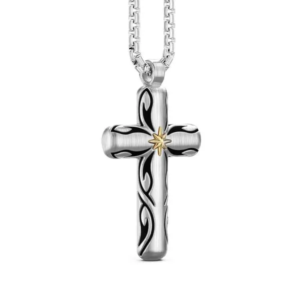 Silver Cross Necklace thumb image 2
