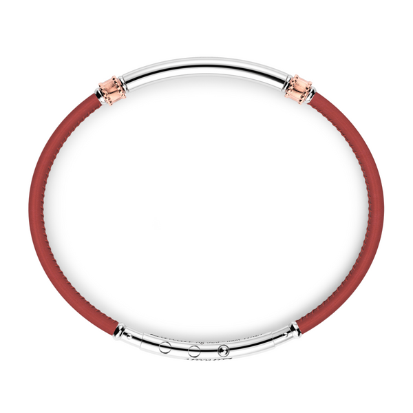 Slim Leather Bracelet | Red Image 2 David Douglas Diamonds & Jewelry Marietta, GA