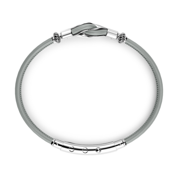 Leather Bracelet with Silver Knot Image 2 David Douglas Diamonds & Jewelry Marietta, GA