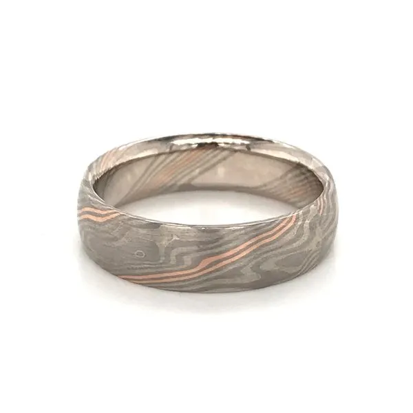 Two-Tone Mokume Gane Wedding Band