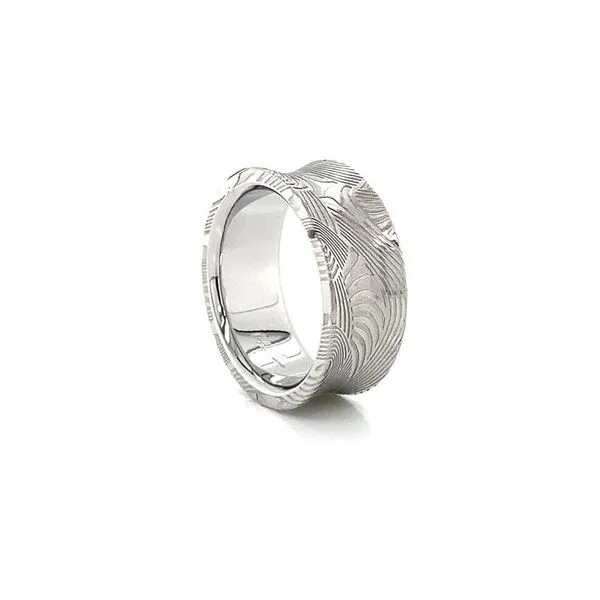 Damascus Steel Wedding Band