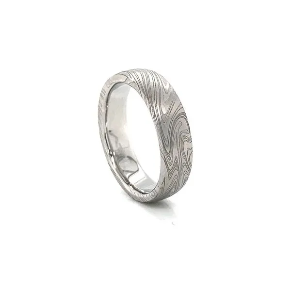Damascus Steel Wedding Band