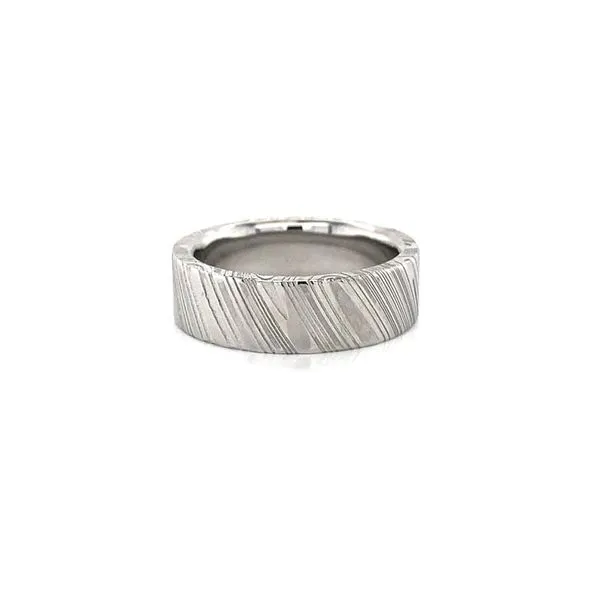 Damascus Steel Wedding Band