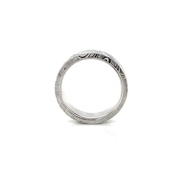 Damascus Steel Wedding Band