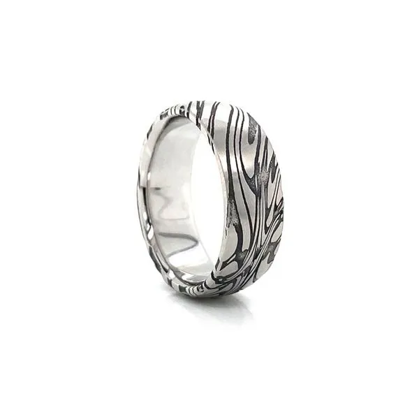 Damascus Steel Wedding Band