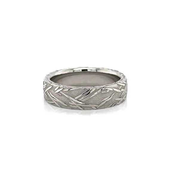 Damascus Steel Wedding Band