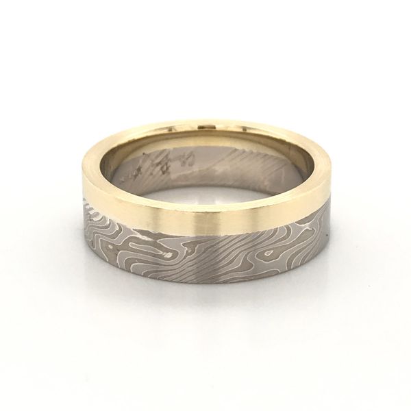 Two-Tone Mokume Gane Wedding Band David Douglas Diamonds & Jewelry Marietta, GA