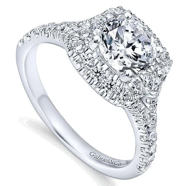 Customizable | Halo Engagement Ring thumb image 3