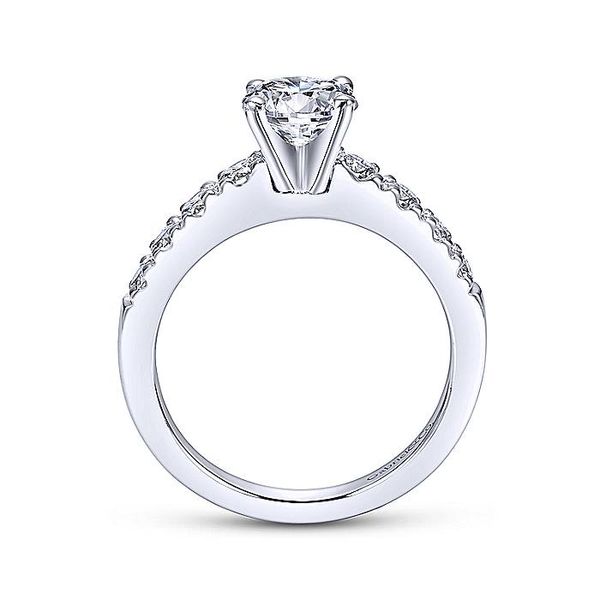Wyatt 14k White Gold Round Straight Engagement Ring Image 2 David Douglas Diamonds & Jewelry Marietta, GA