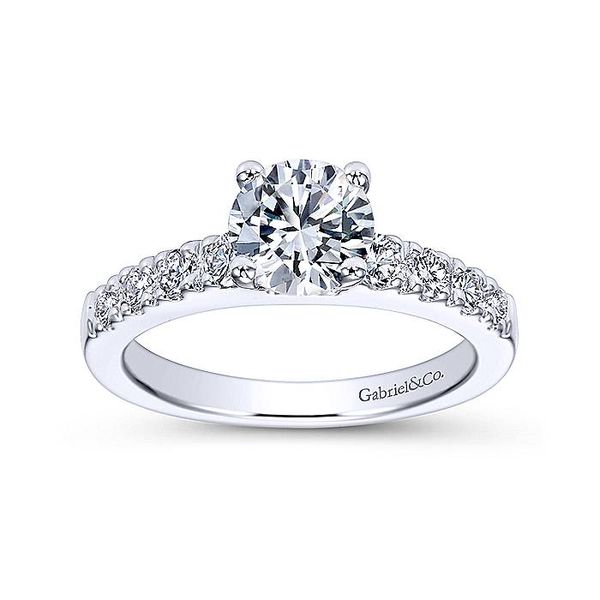 Wyatt 14k White Gold Round Straight Engagement Ring Image 5 David Douglas Diamonds & Jewelry Marietta, GA
