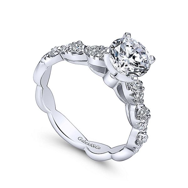 Rowan 14k White Gold Round Straight Engagement Ring Image 3 David Douglas Diamonds & Jewelry Marietta, GA