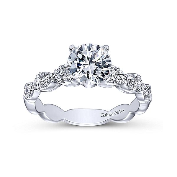 Rowan 14k White Gold Round Straight Engagement Ring Image 5 David Douglas Diamonds & Jewelry Marietta, GA
